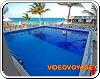 Diving pool of the hotel Riu Caribe in Cancun Mexique