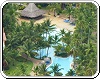 Tropical pool of the hotel Club Caribe in Punta Cana Republique Dominicaine