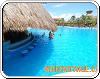 Bar Piscine et plage Maya Colonial de l'hôtel Maya Tropical à Puerto Juarez Mexique