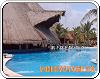 Bar Piscine et plage Maya Tropical of the hotel Maya Tropical in Puerto Juarez Mexique